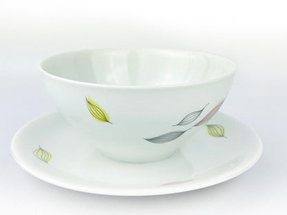 Mid-century Thomas (Rosenthal) gravy/sauce bowl with attached underplate (1960s)