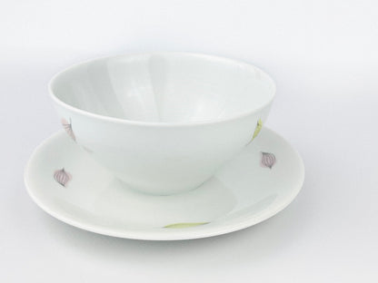 Mid-century Thomas (Rosenthal) gravy/sauce bowl with attached underplate (1960s)