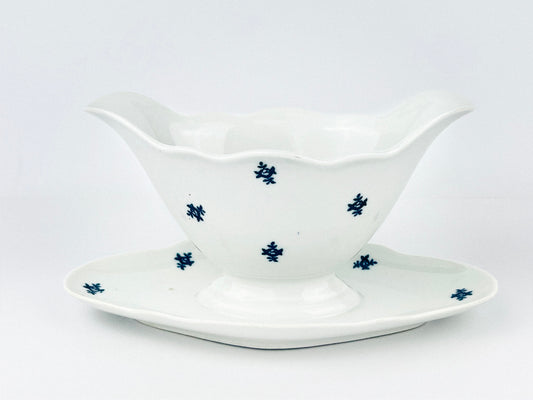 Klubi Bavaria sauce bowl with attached underplate (1950s)