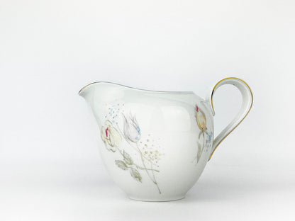 Rose pattern porcelain creamer Heinrich & Co., Anmut Collection (1950s)