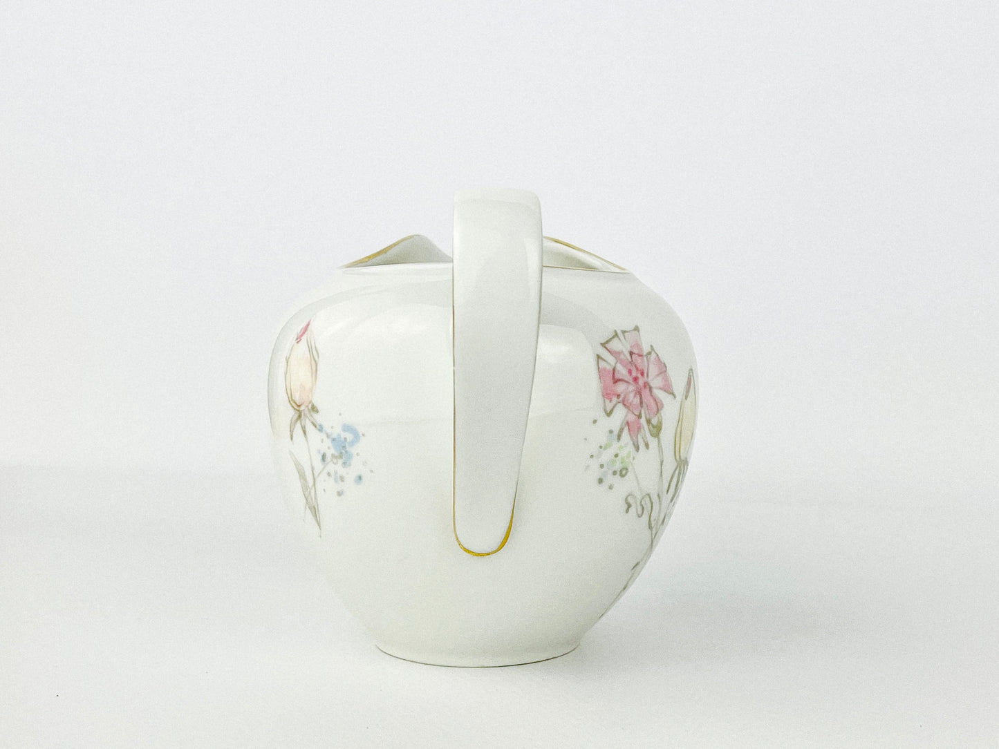 Rose pattern porcelain creamer Heinrich & Co., Anmut Collection (1950s)