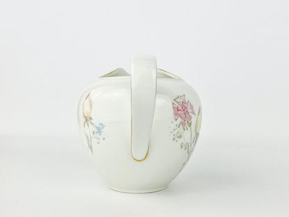 Rose pattern porcelain creamer Heinrich & Co., Anmut Collection (1950s)