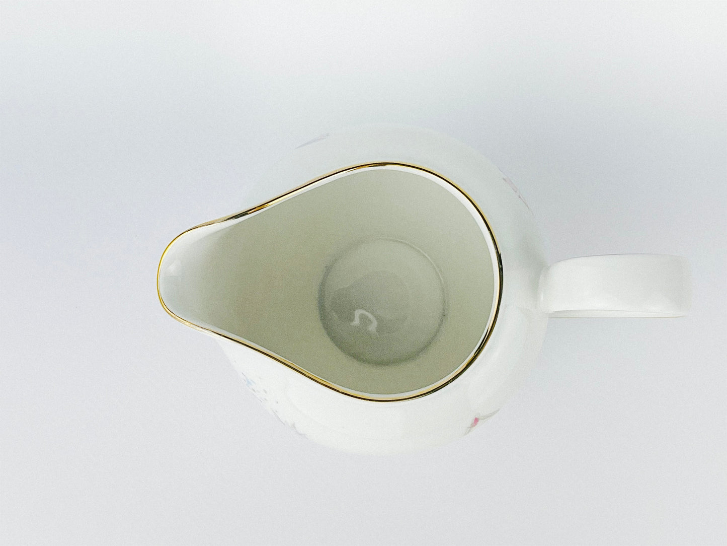 Rose pattern porcelain creamer Heinrich & Co., Anmut Collection (1950s)