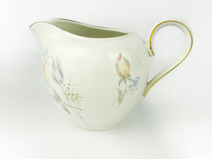 Rose pattern porcelain creamer Heinrich & Co., Anmut Collection (1950s)