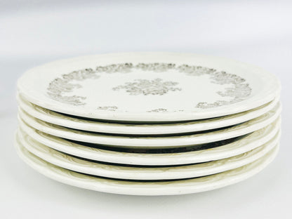 Rare Antique Digoin Sarreguemines plates part of the Clovis Collection (France, early 1940s)