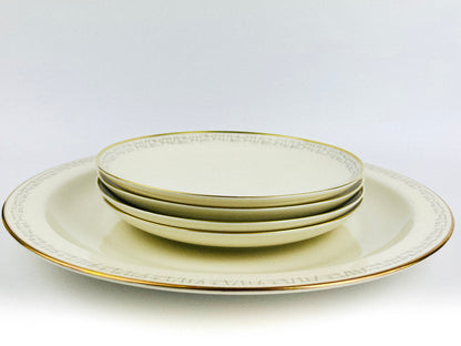 Langenthal (Suisse) 4 porcelain plates + 1 large platter (1968)