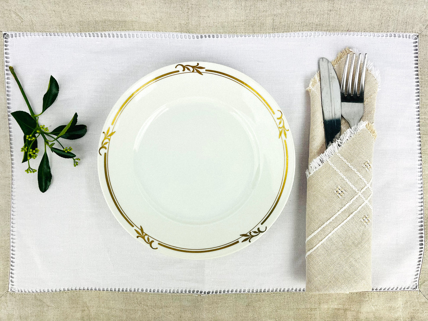 Eschenbach colloidal gold porcelain plates (1940s)
