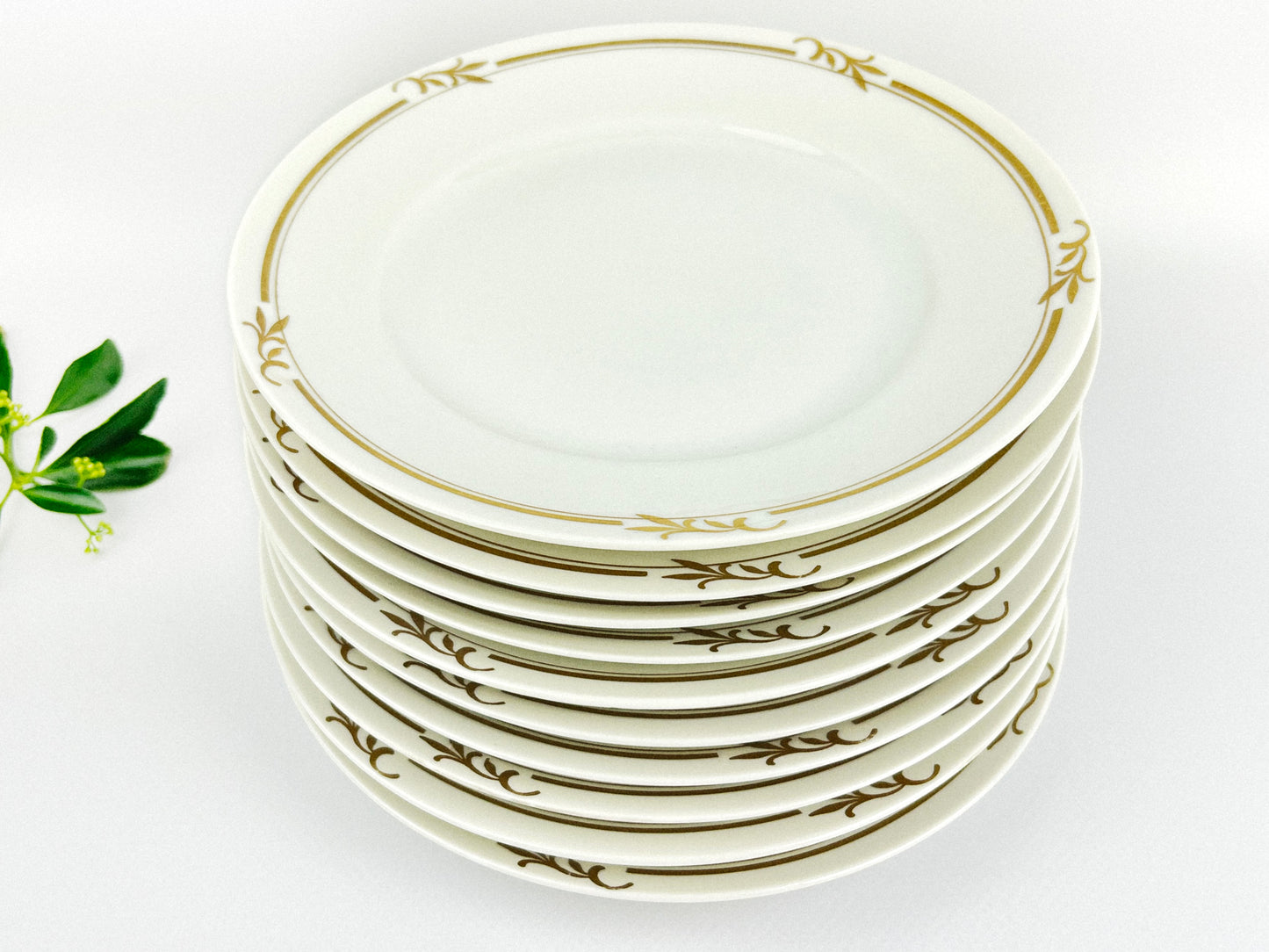 Eschenbach colloidal gold porcelain plates (1940s)