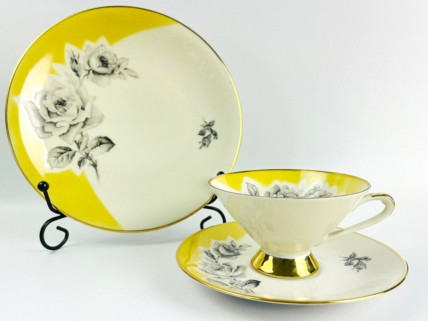 Rare Art Deco Schwarzenbach porcelain breakfast set (1935-1945)