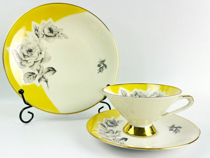 Rare Art Deco Schwarzenbach porcelain breakfast set (1935-1945)