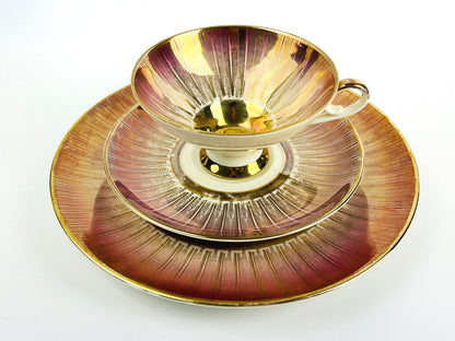 Bareuther Waldsassen gold detailed porcelain breakfast (1967)